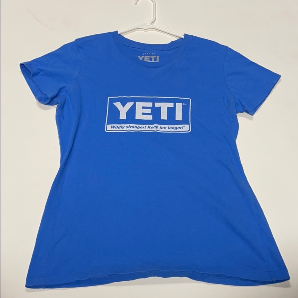 Blue YETI short sleeve shirt - Picture 1 of 6